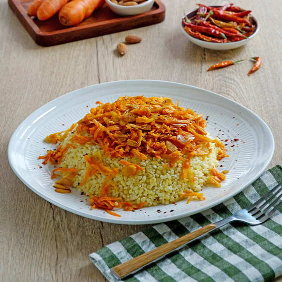 BADEMLİ HAVUÇLU BULGUR