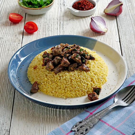 CİĞERLİ BULGUR PİLAVI