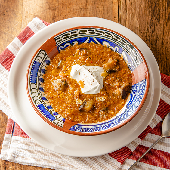 EKŞİLİ PATLICANLI ÇORBA