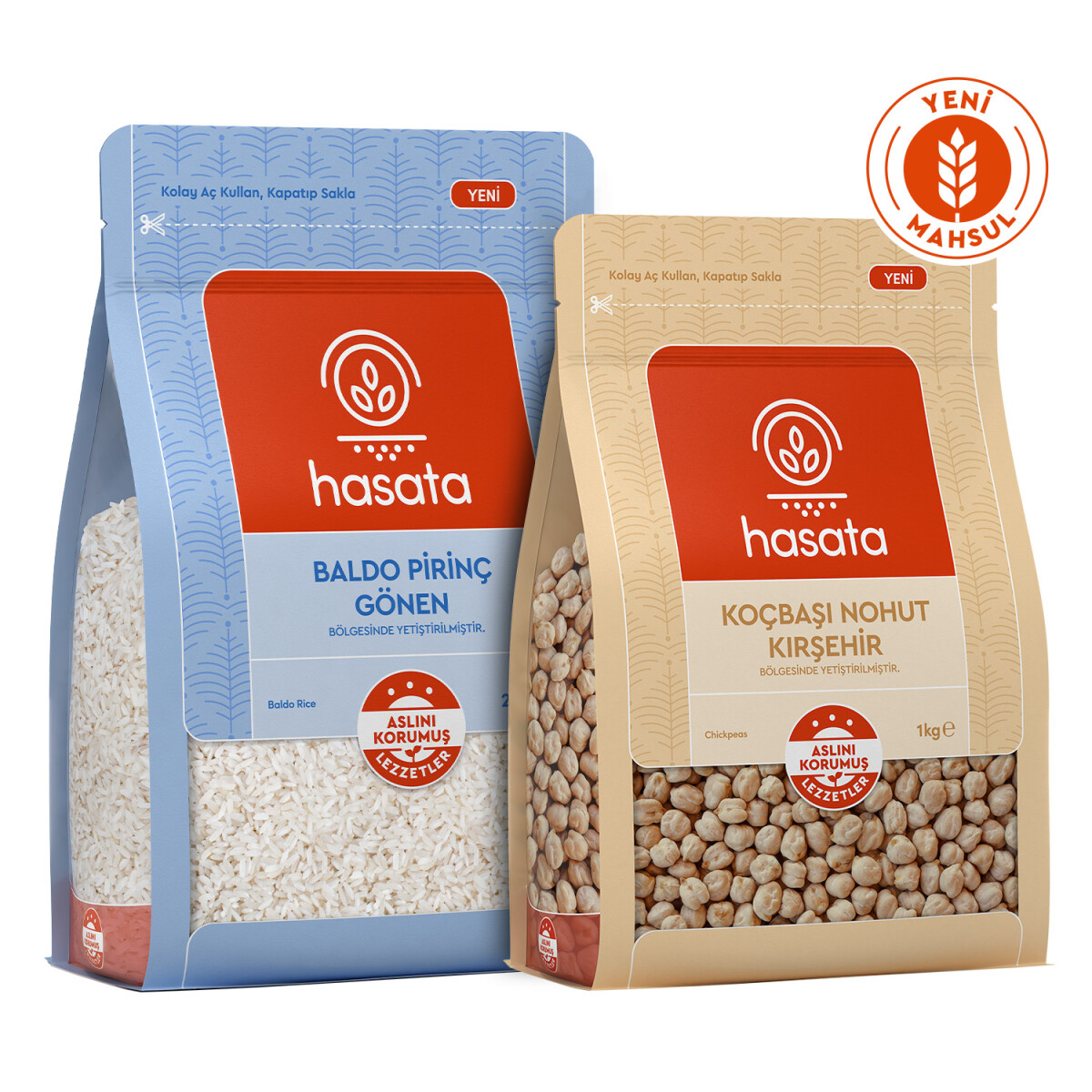 Hasata Advantage Pack of Chickpea and Rice (3 kg) - 1