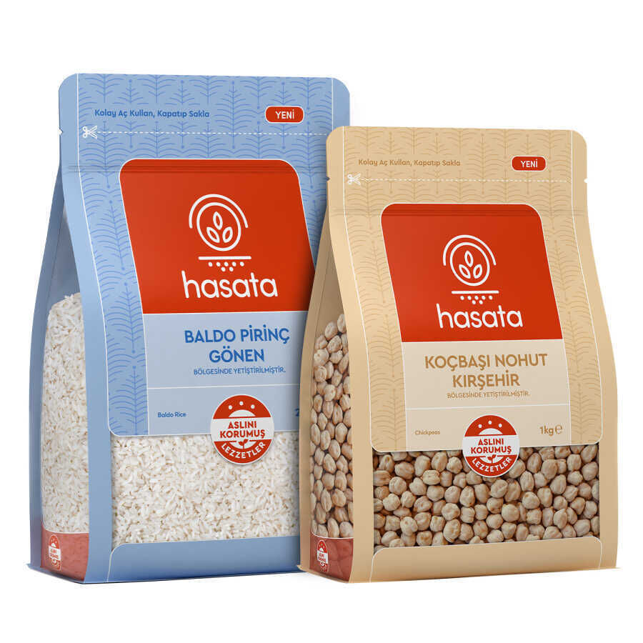 Hasata Advantage Pack of Chickpea and Rice (3 kg) - 1