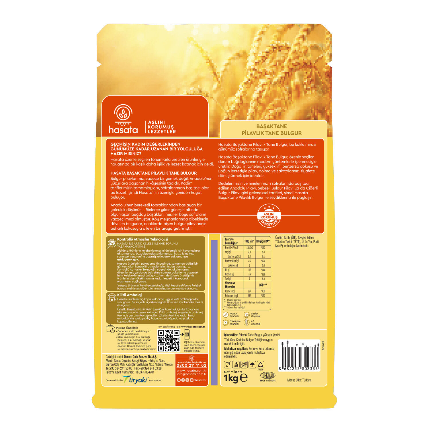 Hasata Başaktane Pilavlık Tane Bulgur 1 Kg - 3