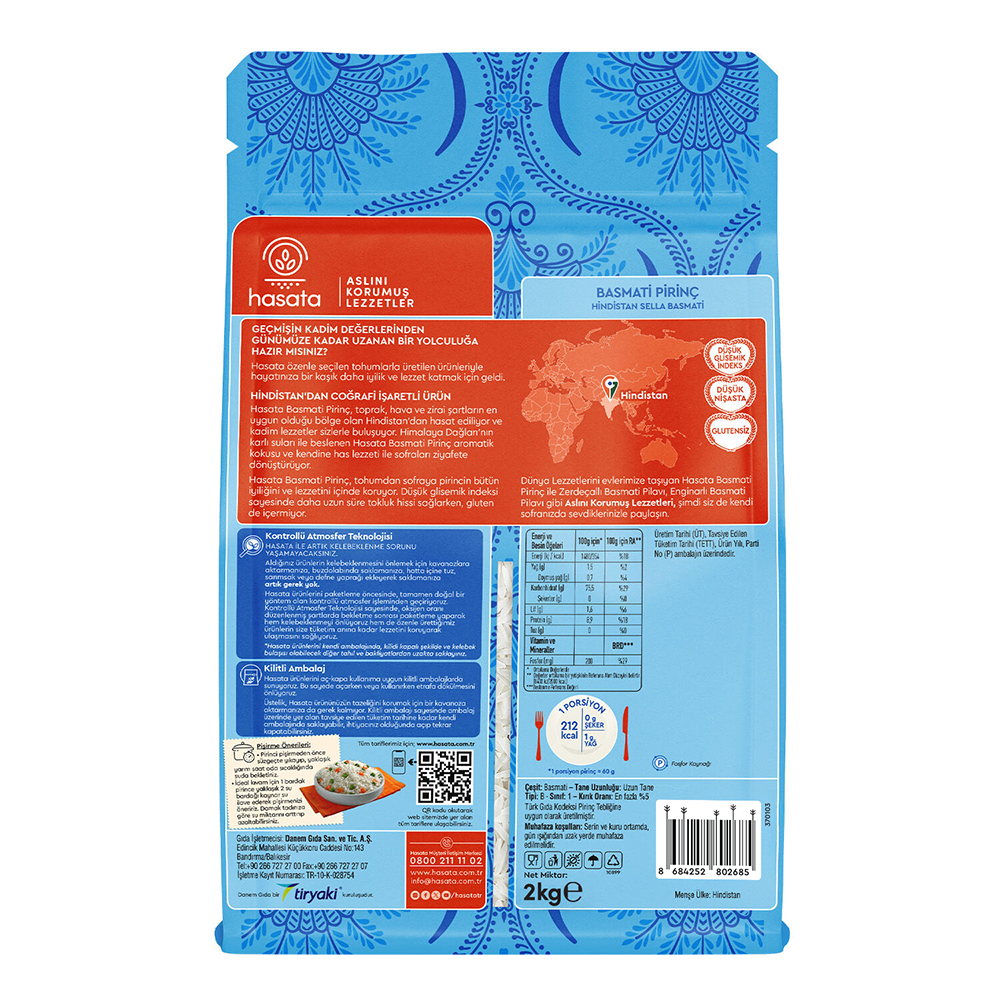 Hasata Basmati Pirinç (2 Kg) - 4