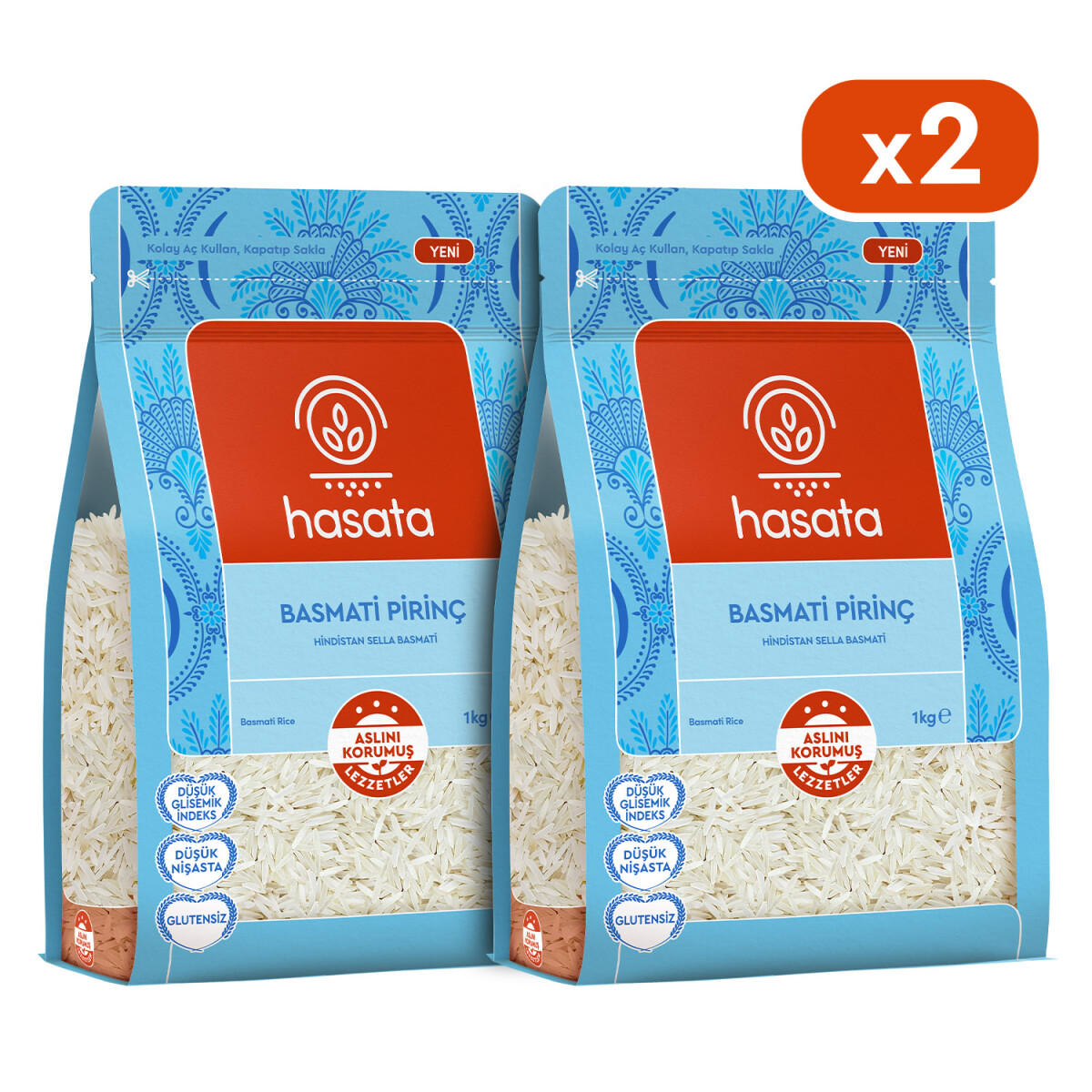 Hasata Basmati Pirinç Avantaj Paketi (2 kg) - 1