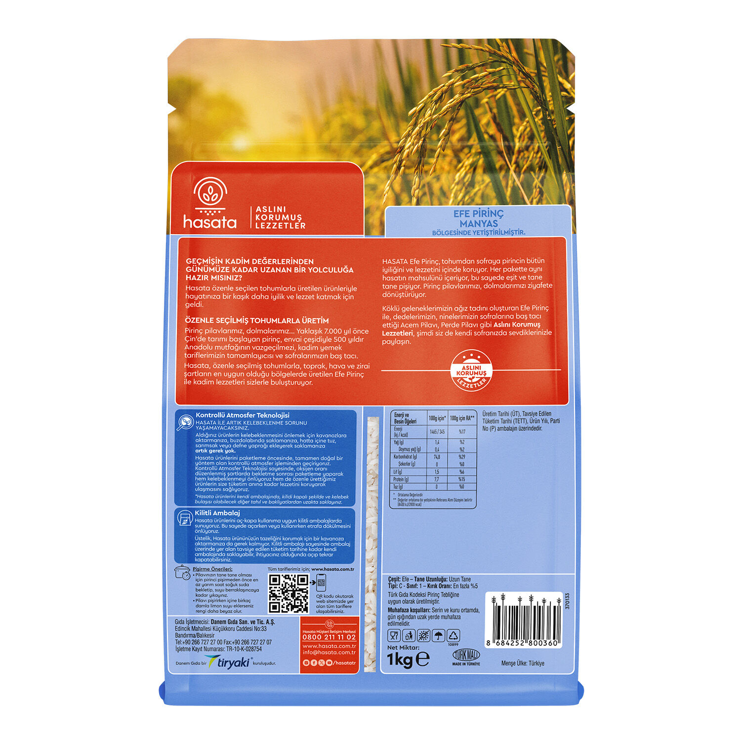 Hasata Manyas Efe Rice 1kg - 3