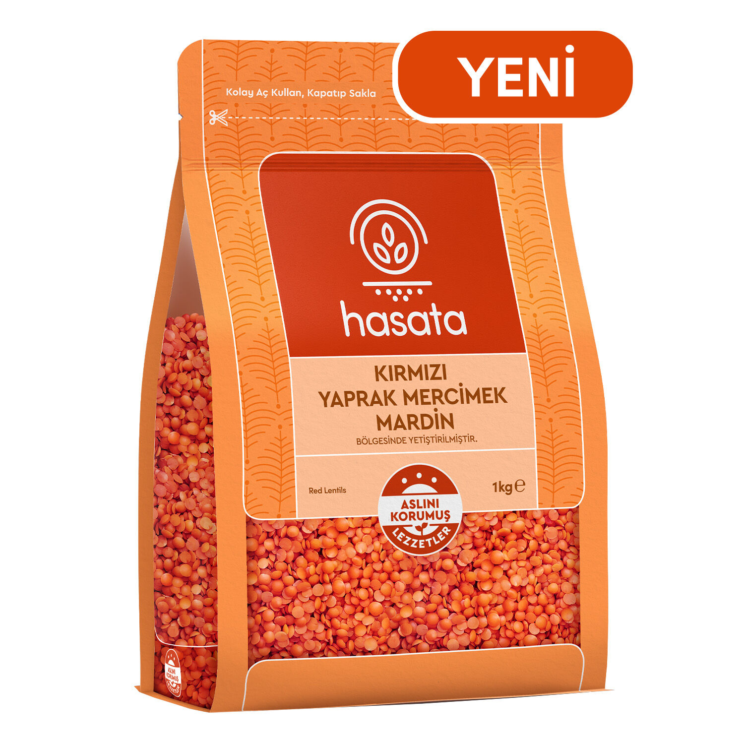 Hasata Mardin Kırmızı Yaprak Mercimek 1 Kg - 4