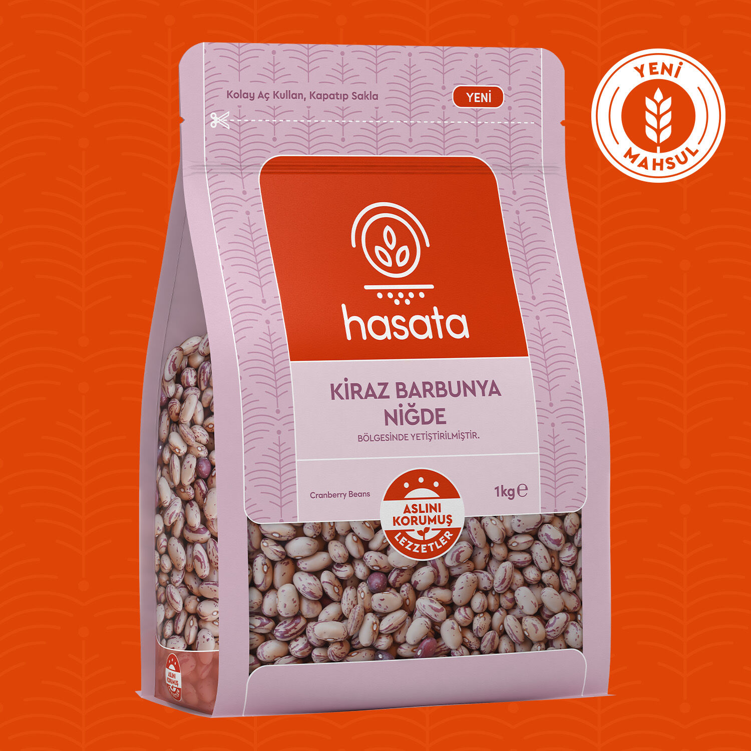 Hasata Niğde Cranberry Beans 1 KG - 1