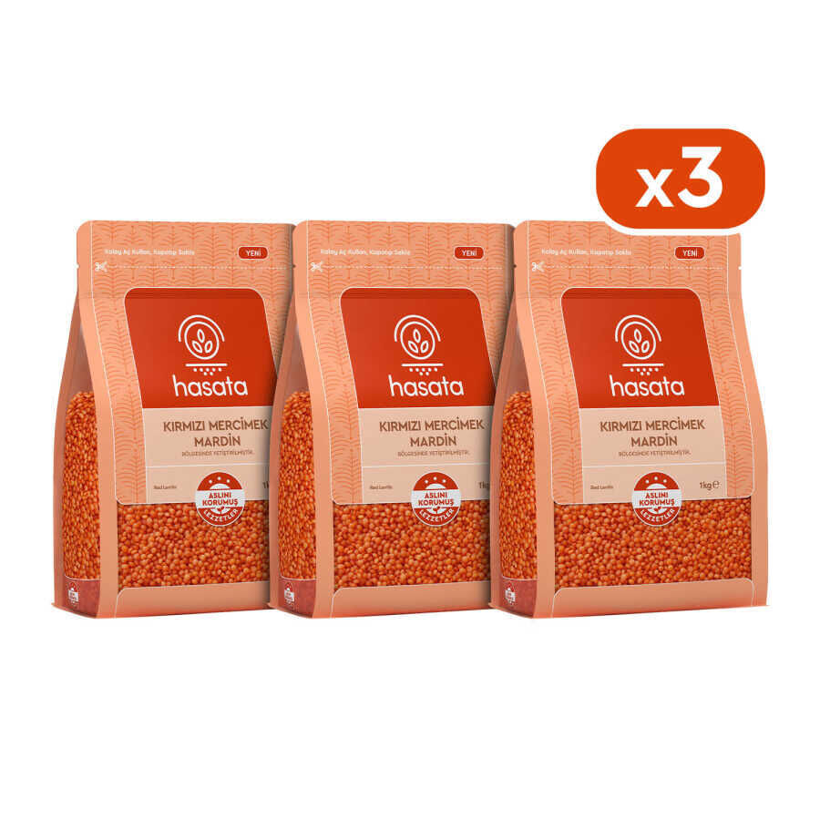 Hasata Opportunity Pack of Mardin Red Lentils (3 kg) - 1