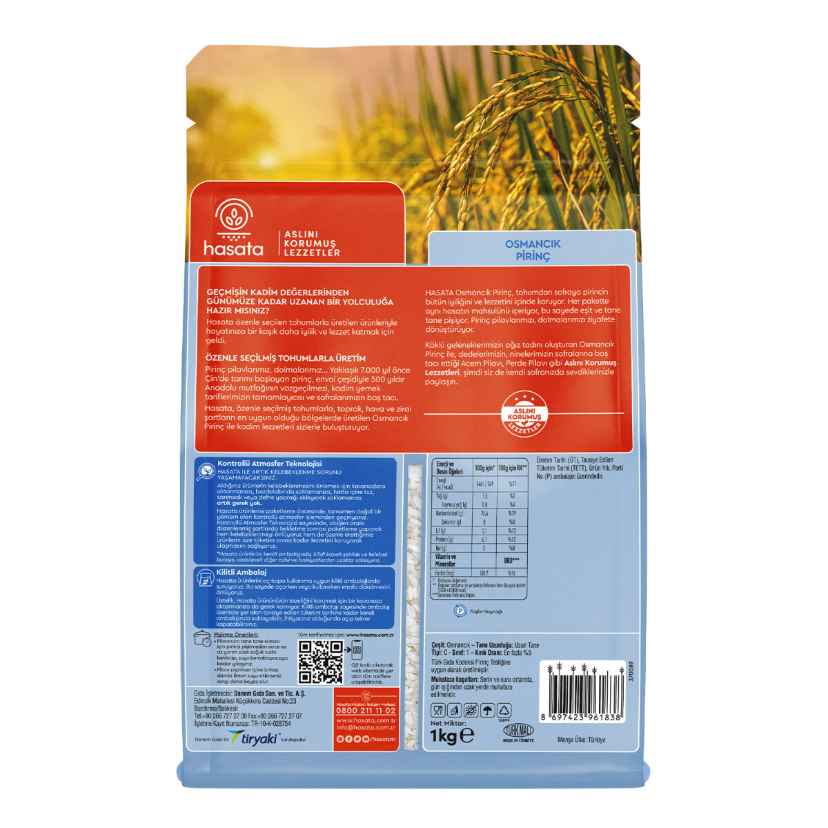 Hasata Osmancık Rice 1 Kg - 4